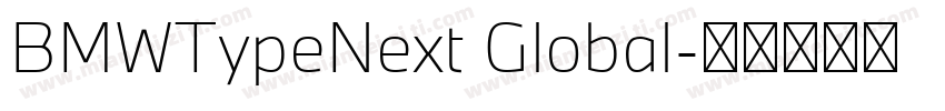 BMWTypeNext Global字体转换